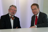 Dr. Christoph Mecking mit Prof. em. Dr. theol. Johannes Hoffmann