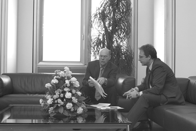 Dr. Christoph Mecking mit Prof. Dr. Norbert Lammert